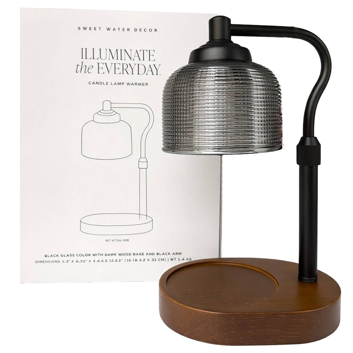 *NEW* Candle Lamp Warmer, Wood Base - Home Decor & Gifts -