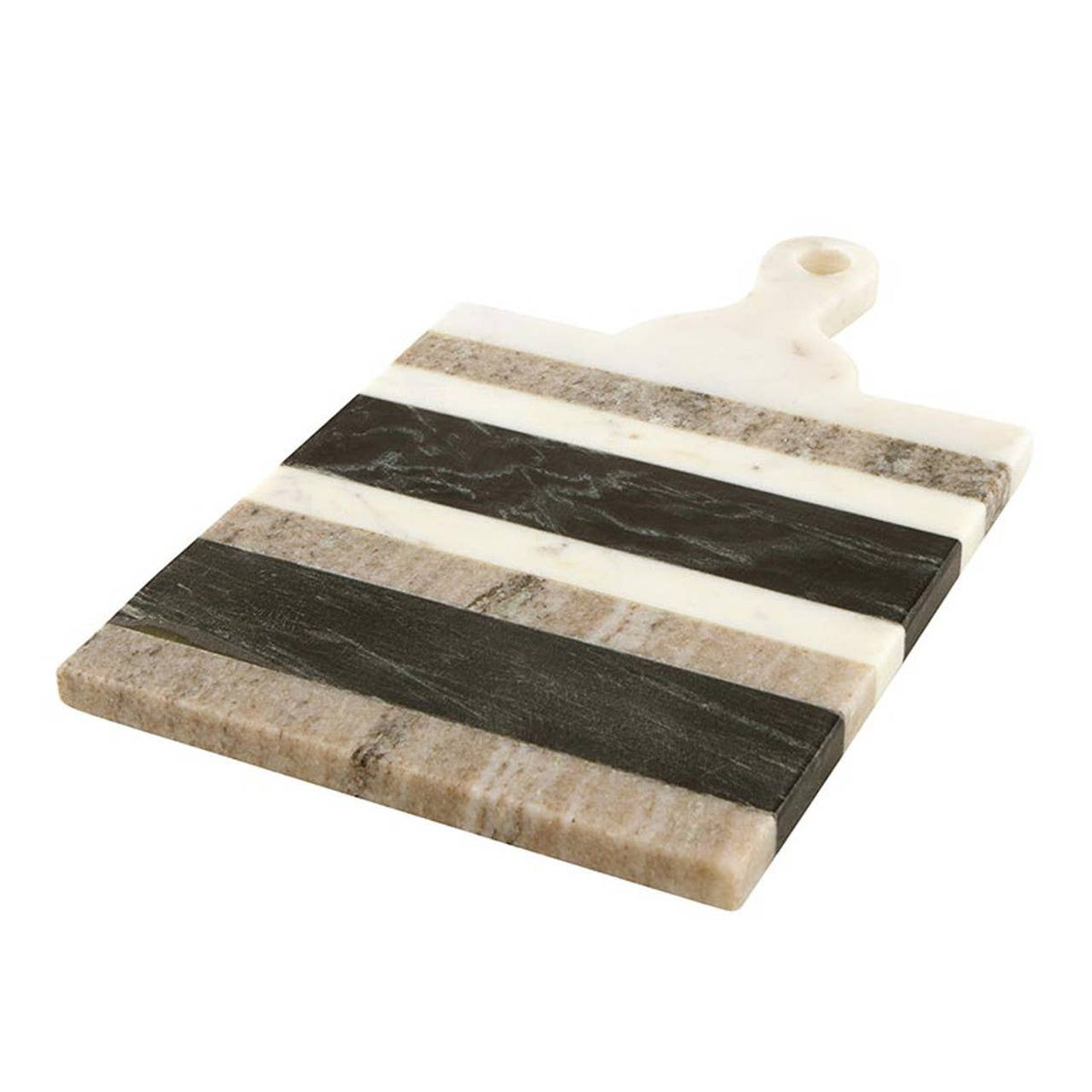 Stripe Marble Serving Board With Handle For Charcuterie Lovers