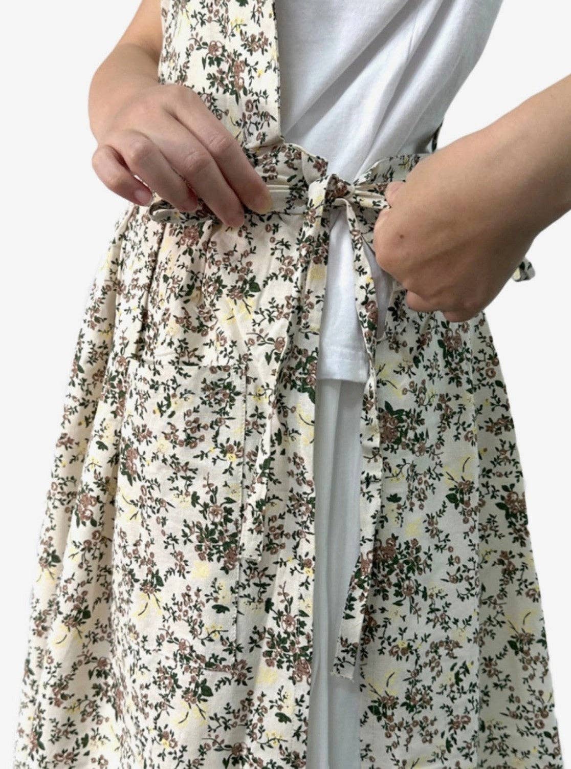 Cotton Flower Apron -