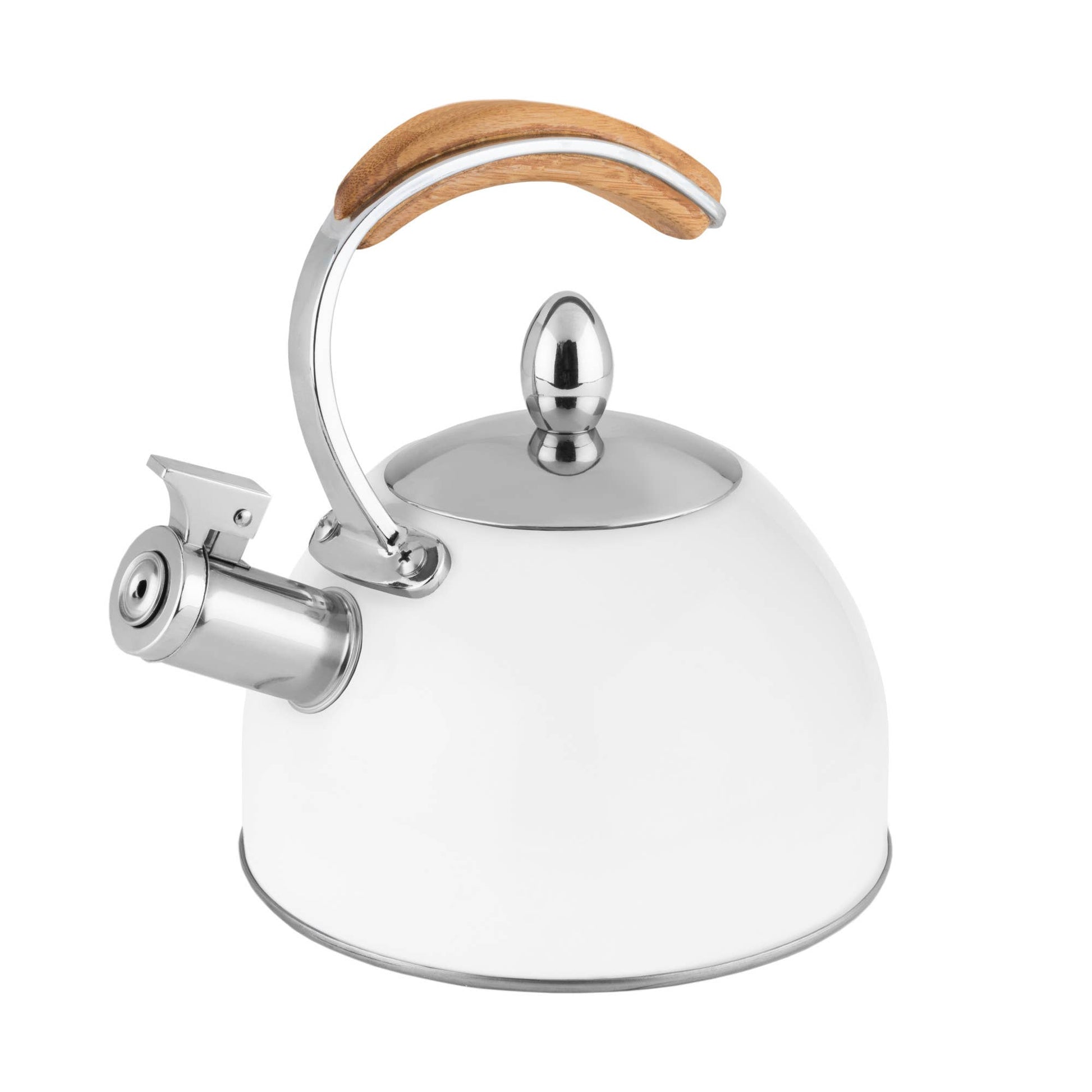 Presley™ Classic Whistling Tea Kettle 70oz in White -