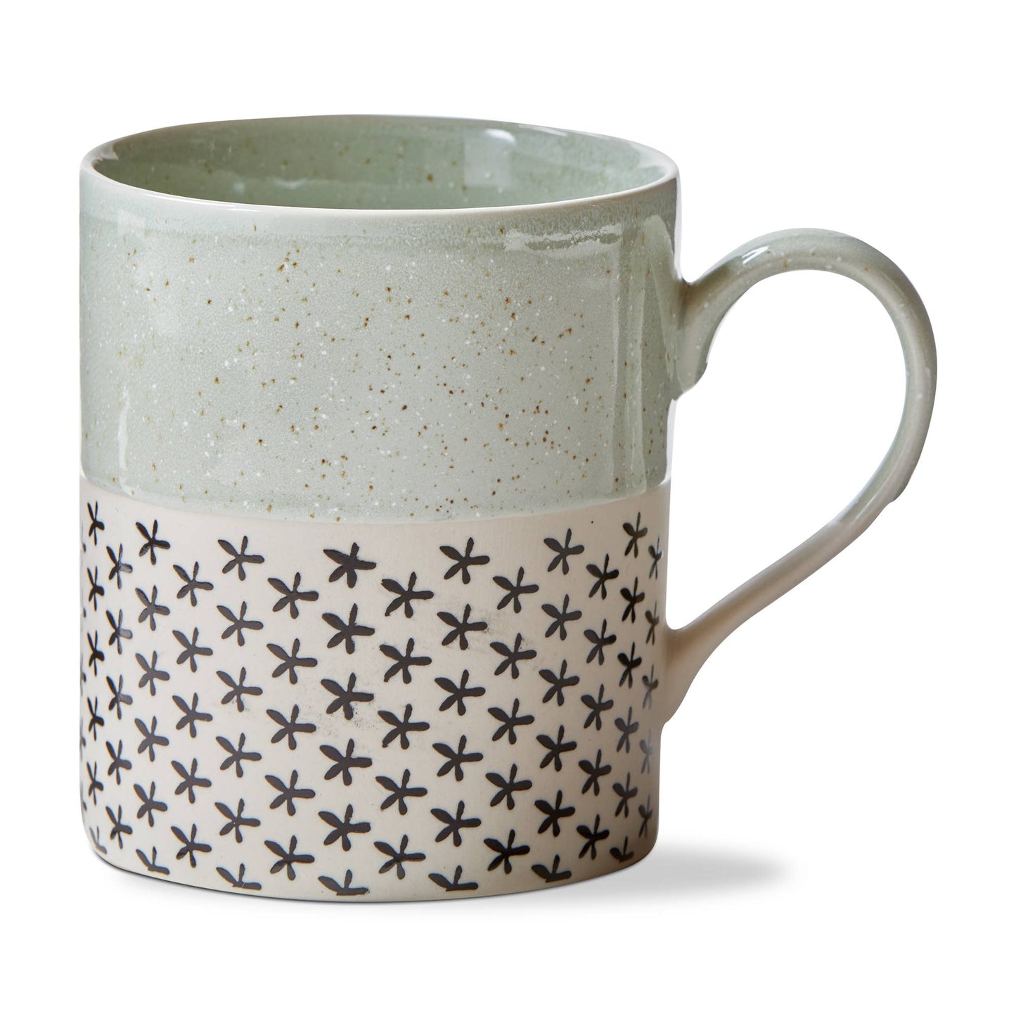 Emery Mug Green Multi Stoneware Everyday - Mugs