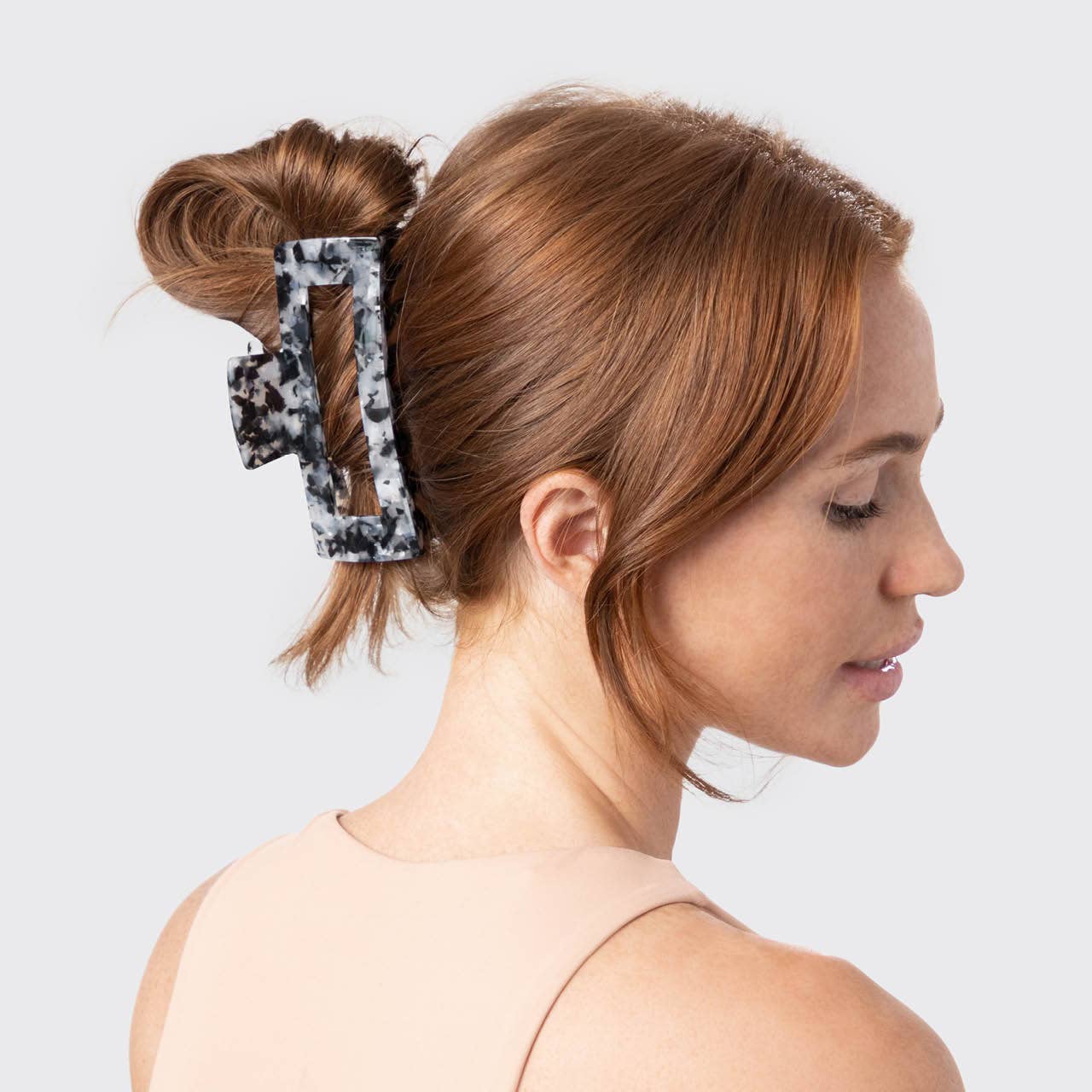 Eco-Friendly Jumbo Open Shape Claw Clip - Black -
