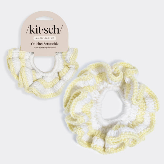 Crochet Scrunchie - Butter Yellow -