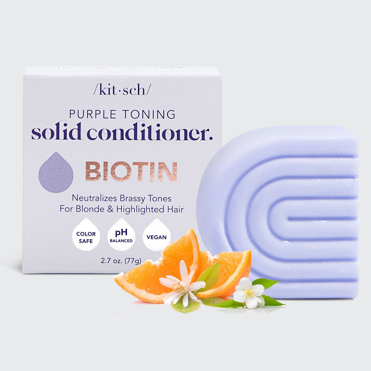 Purple Toning Conditioner Bar for Color-Treated & Grey Hair -
