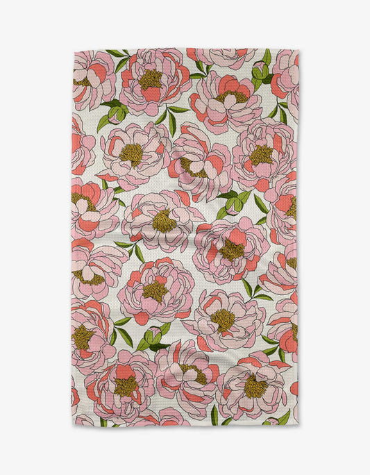 Peony Paradise Tea Towel - Kitchen Towels