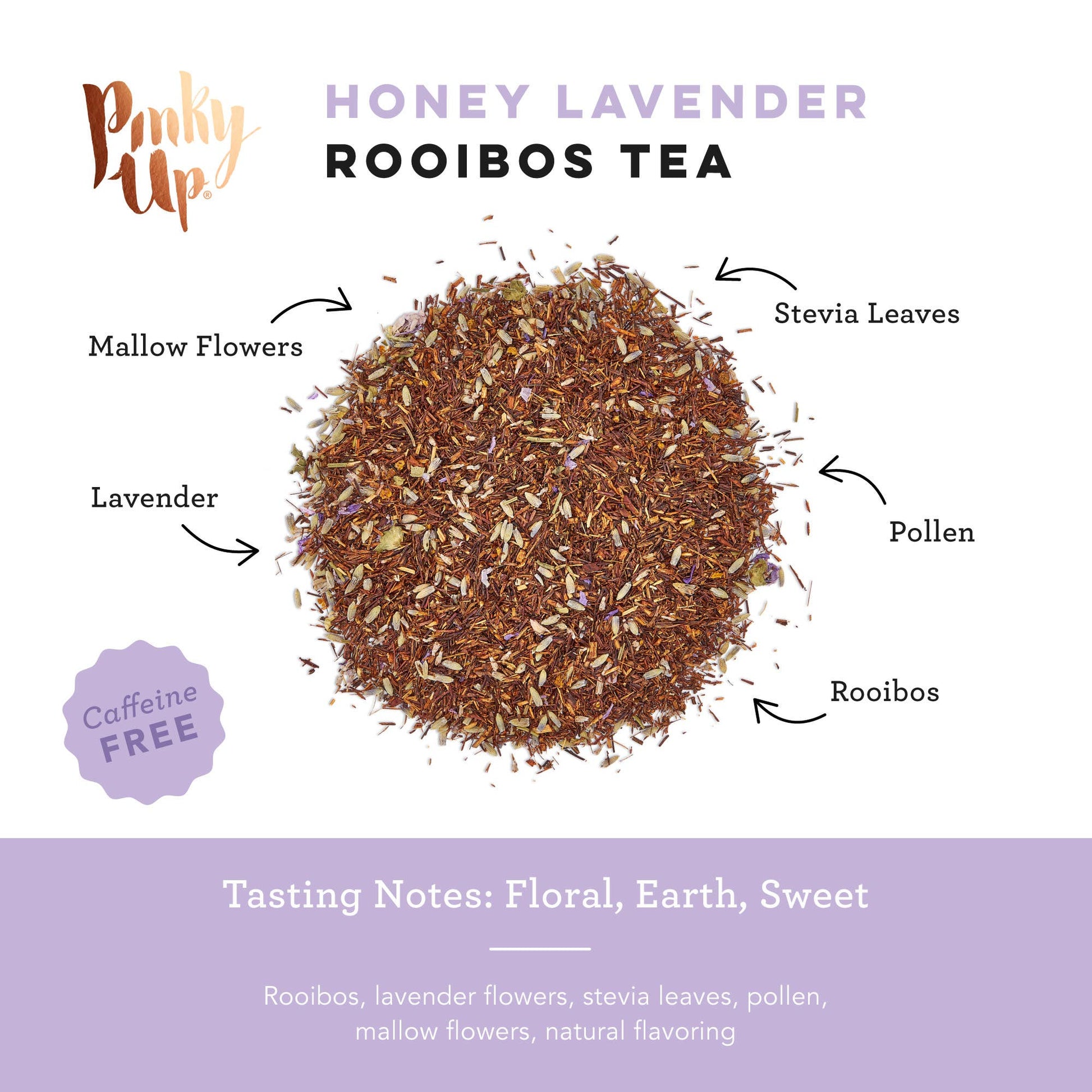 Honey Lavender Rooibos Tea 15 Sachets -
