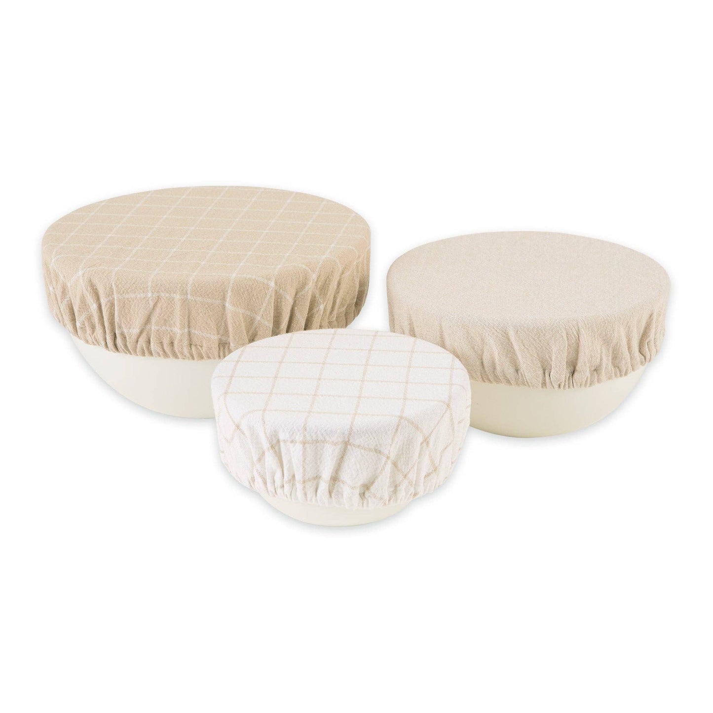 Feather Gray Dish Covers Set of 3 - Kitchen Linens Sets