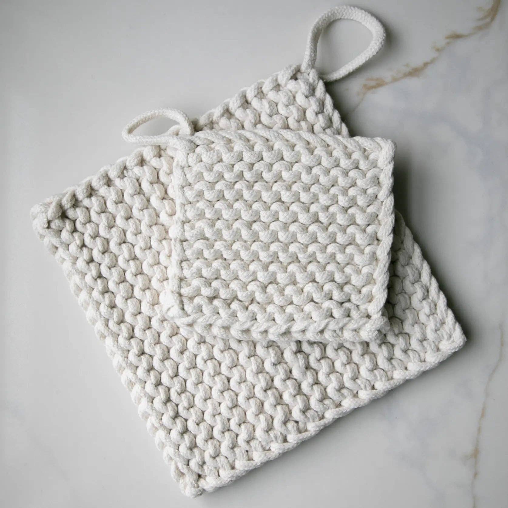 Cotton Crocheted Pot Holder -