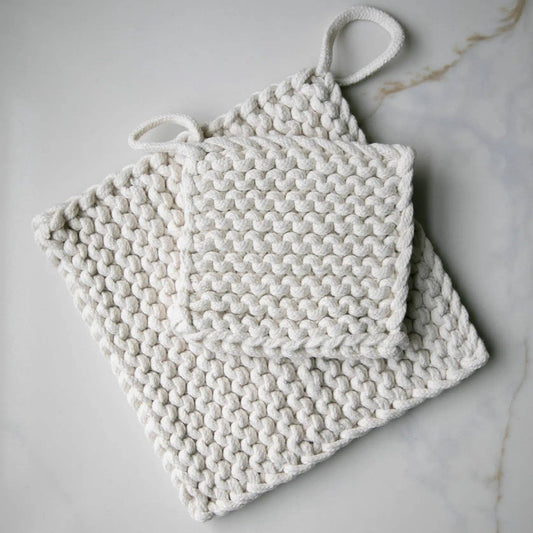 Cotton Crocheted Pot Holder -