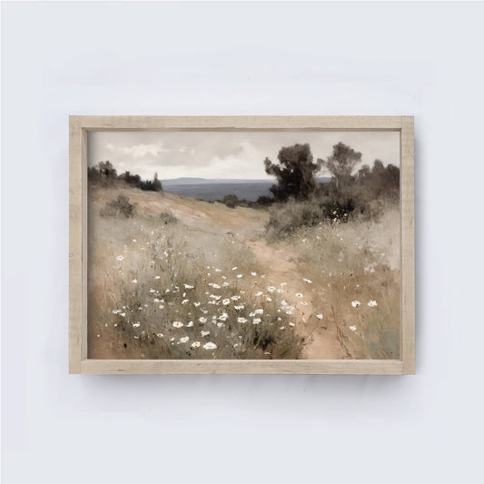Vintage Landscape Painting | Vintage Framed Wall Art A241P -
