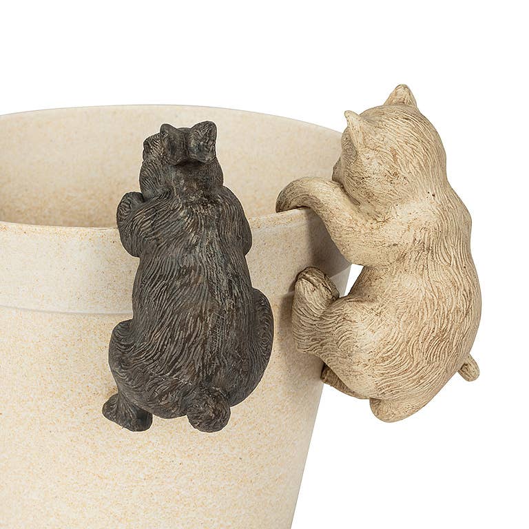 Hanging Cat-Antq Wht-4"H-2243 -