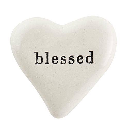 Ceramic Heart - Blessed -