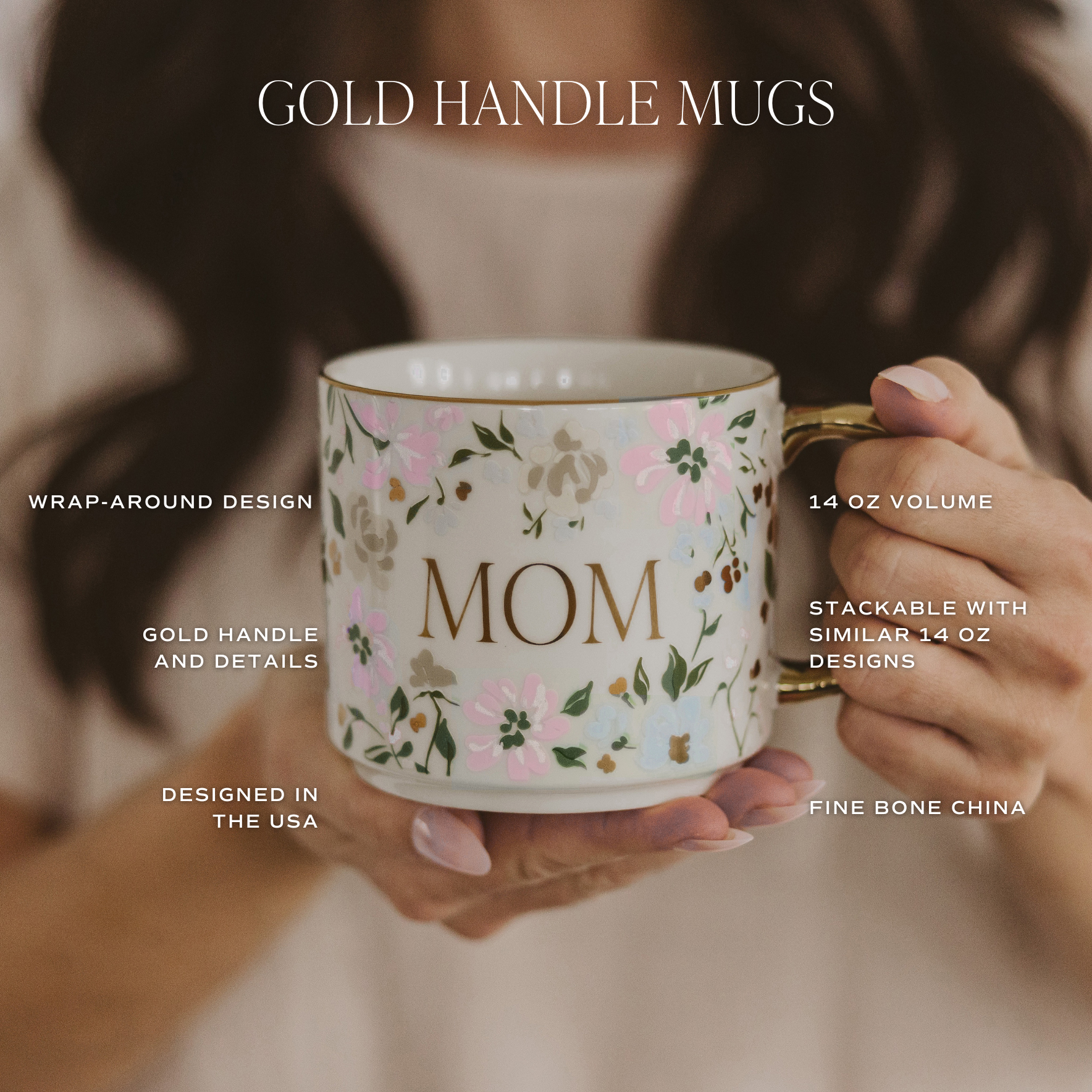 *NEW* Gold Mom Coffee Mug - Spring & Mother's Day Gifts - Mugs