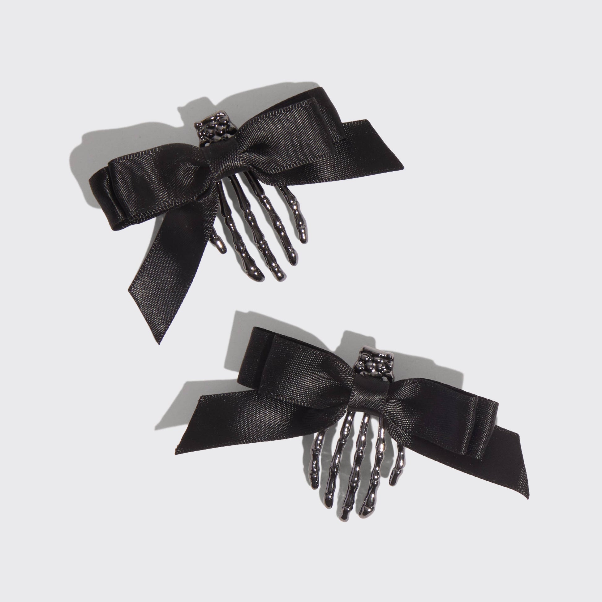 Skeleton Flat Claw Clips 2pc Set -