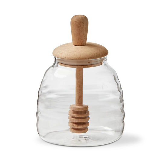 Honey Dipper Set Clear Glass Everyday