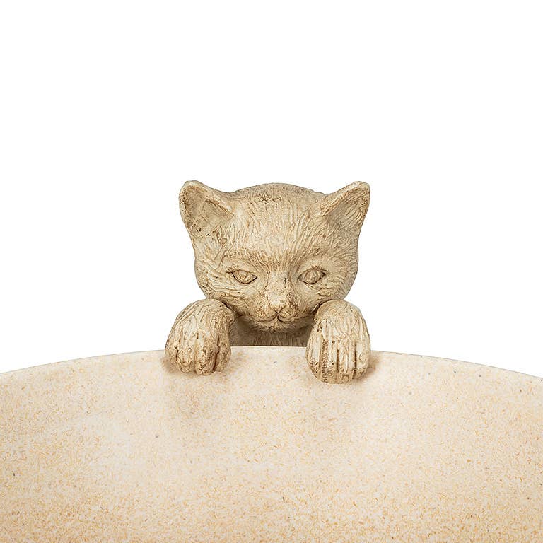 Hanging Cat-Antq Wht-4"H-2243 -