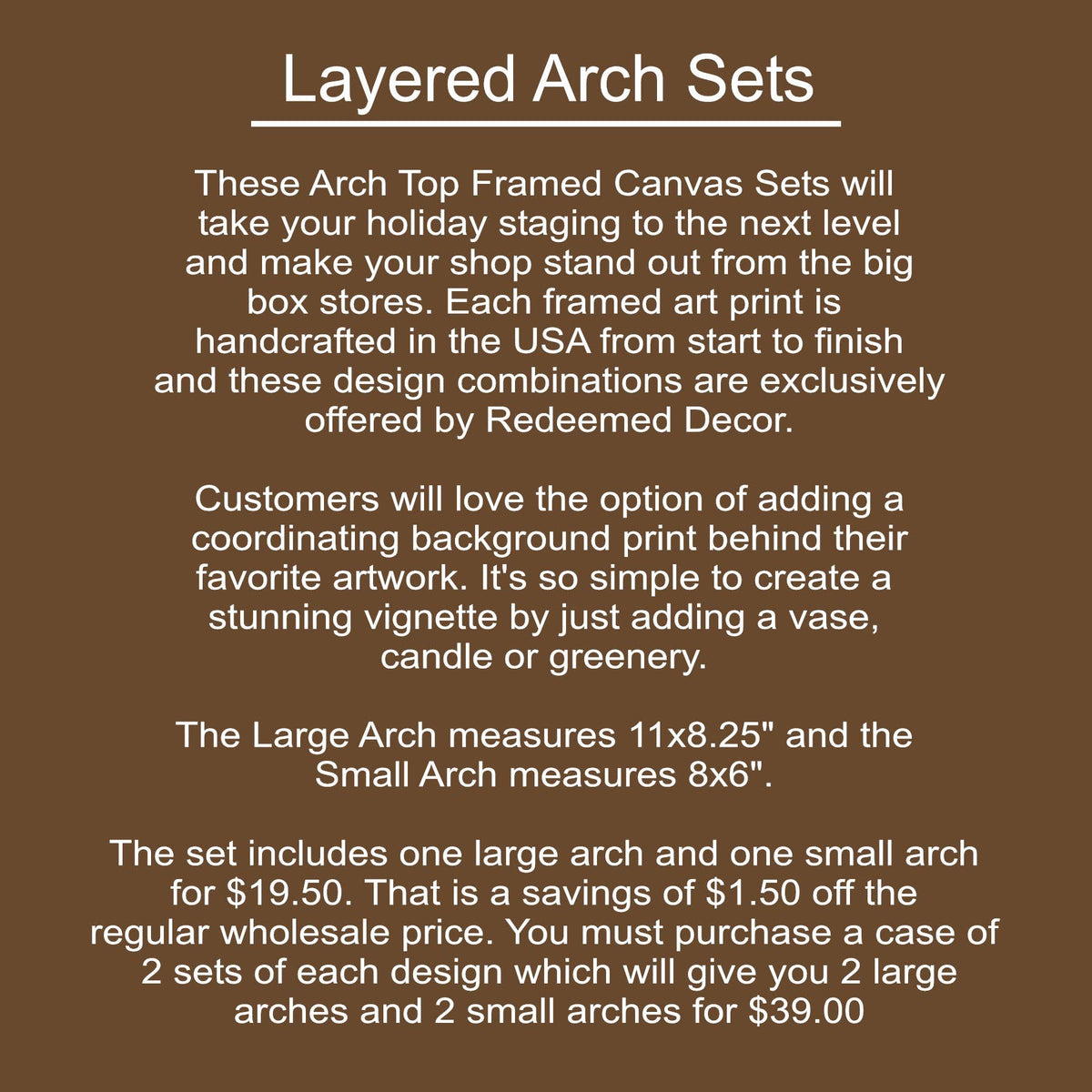 Layered Set Christmas Gift Canvas Art -