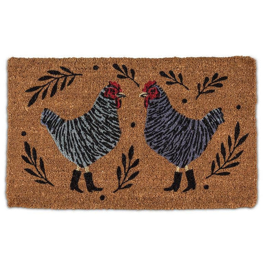Chickens Doormat-18x30"L -