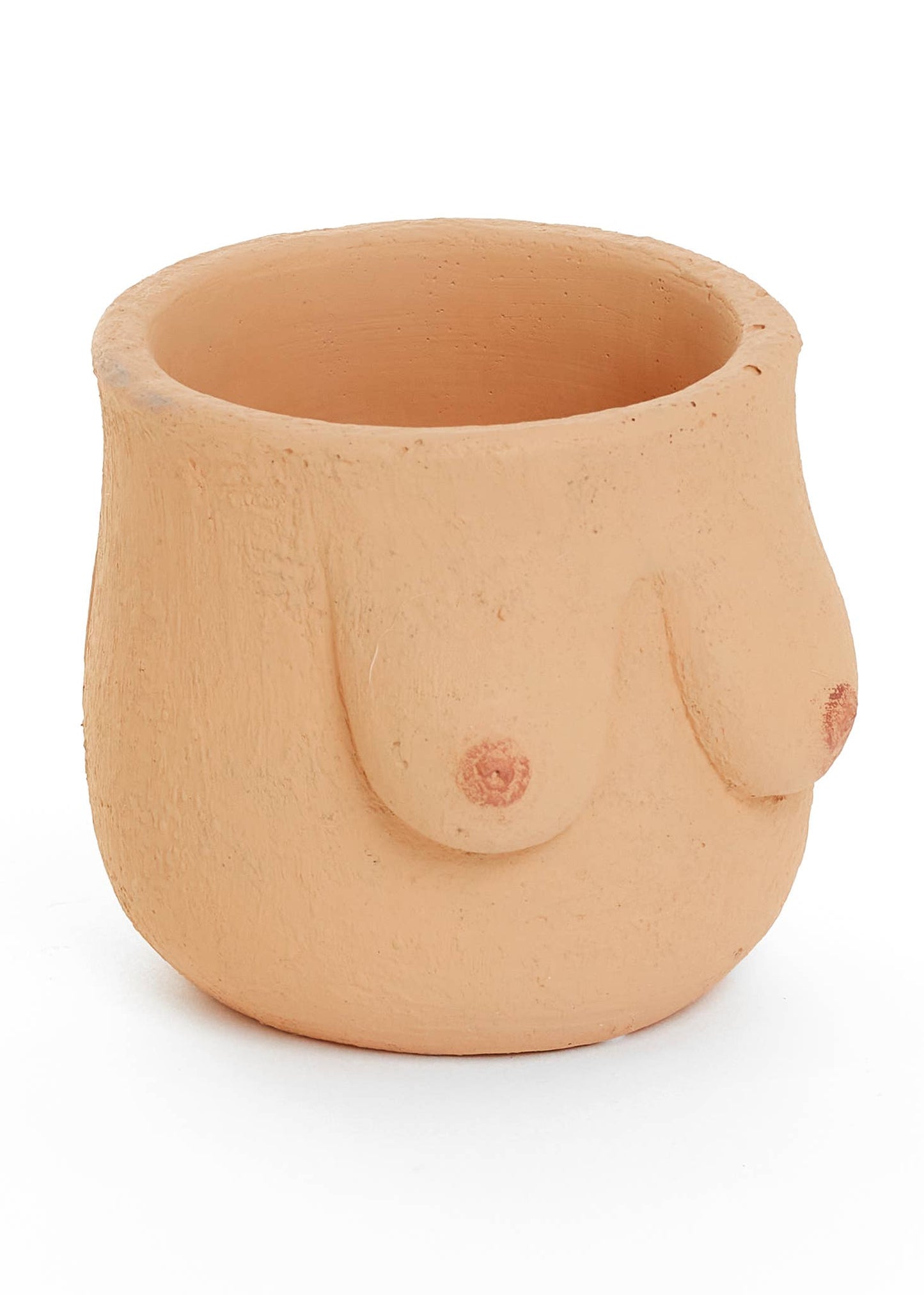 SILHOUETTE PLANTER CEM PEACH -