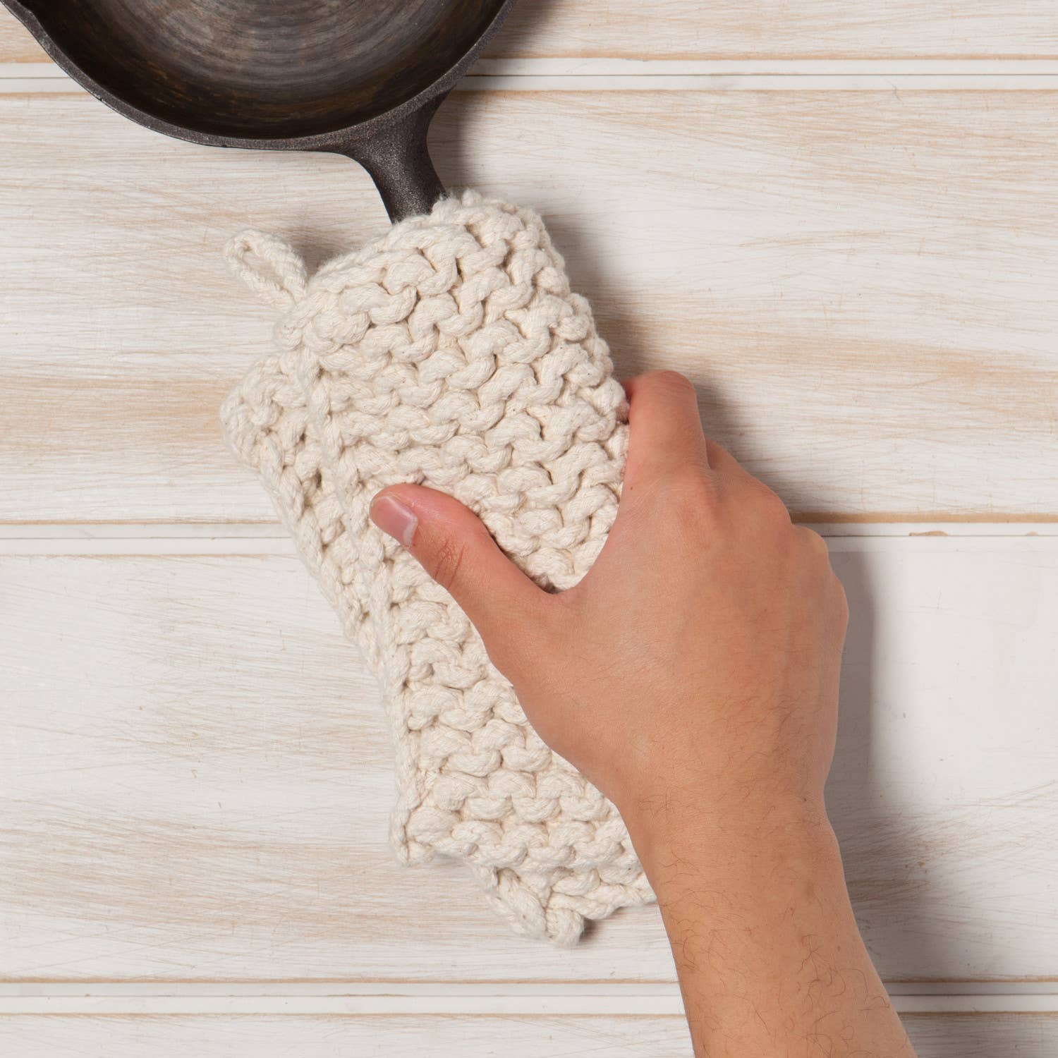 Natural Knit Potholder - Oven Mitts & Pot Holders