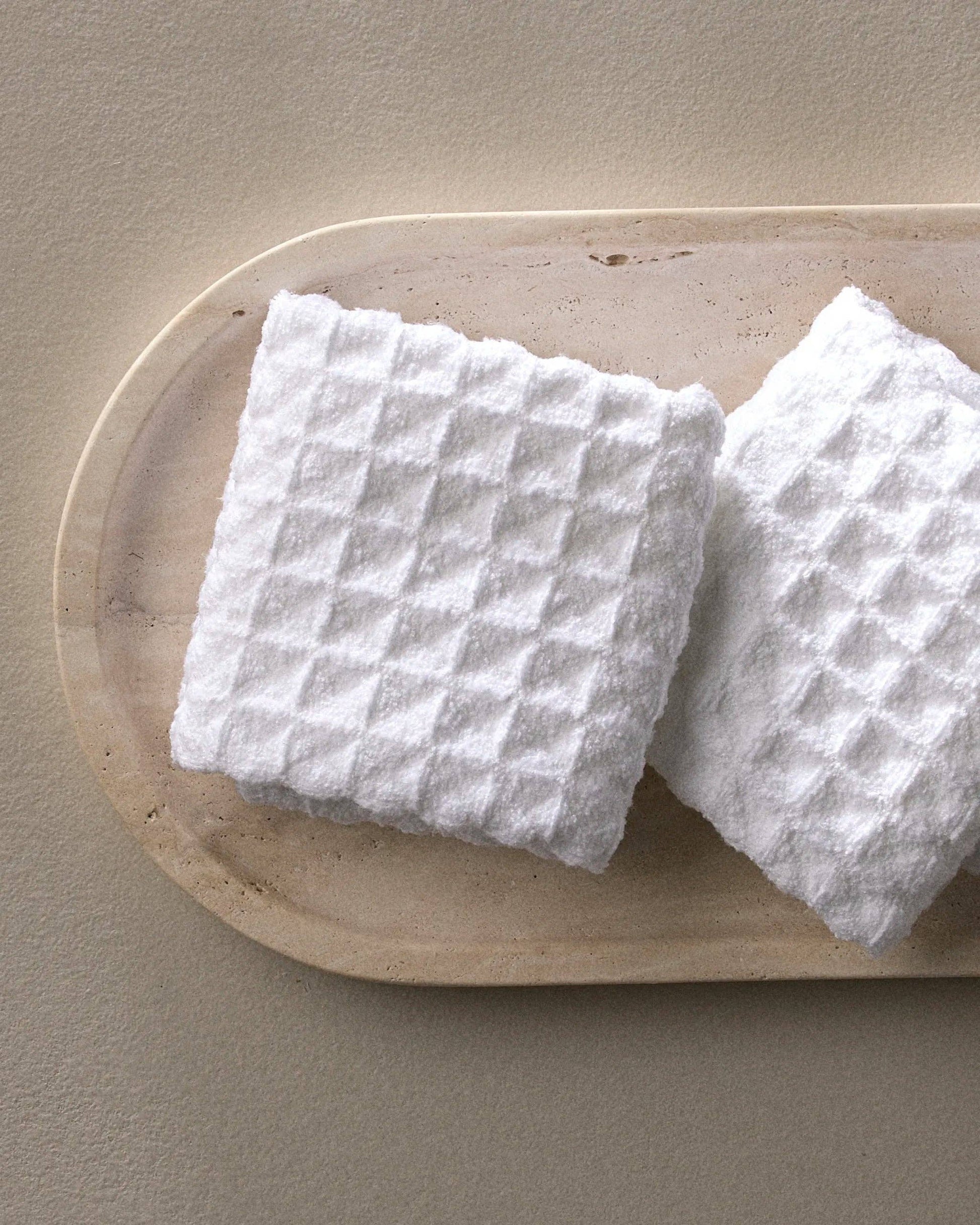 Cloud Waffle Washcloth Set - Washcloths