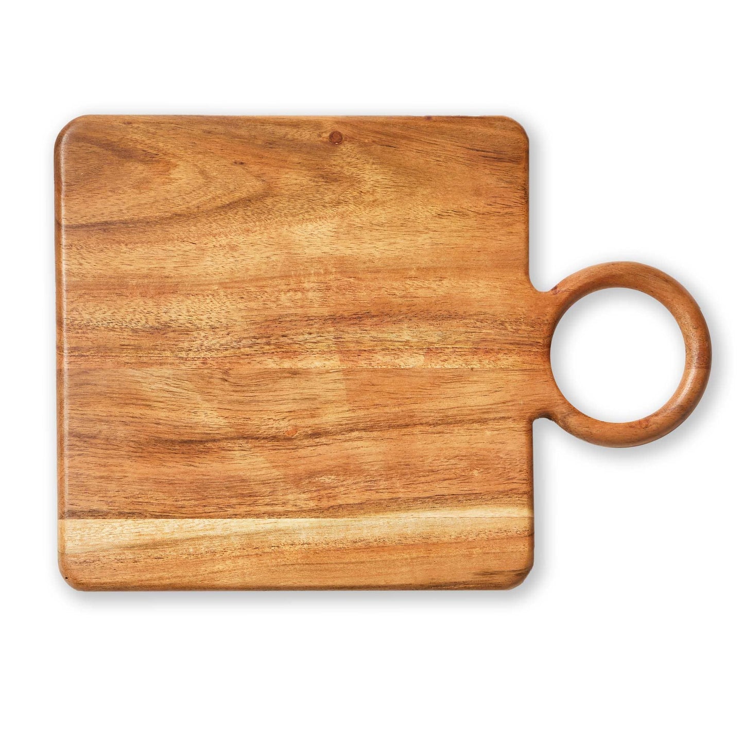 Loop Square Board Natural Acacia Wood Everyday -