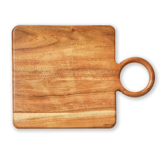 Loop Square Board Natural Acacia Wood Everyday -