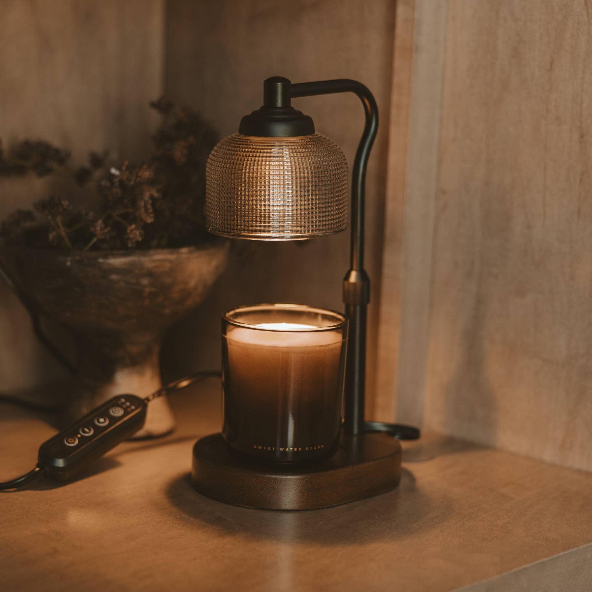 *NEW* Candle Lamp Warmer, Wood Base - Home Decor & Gifts -
