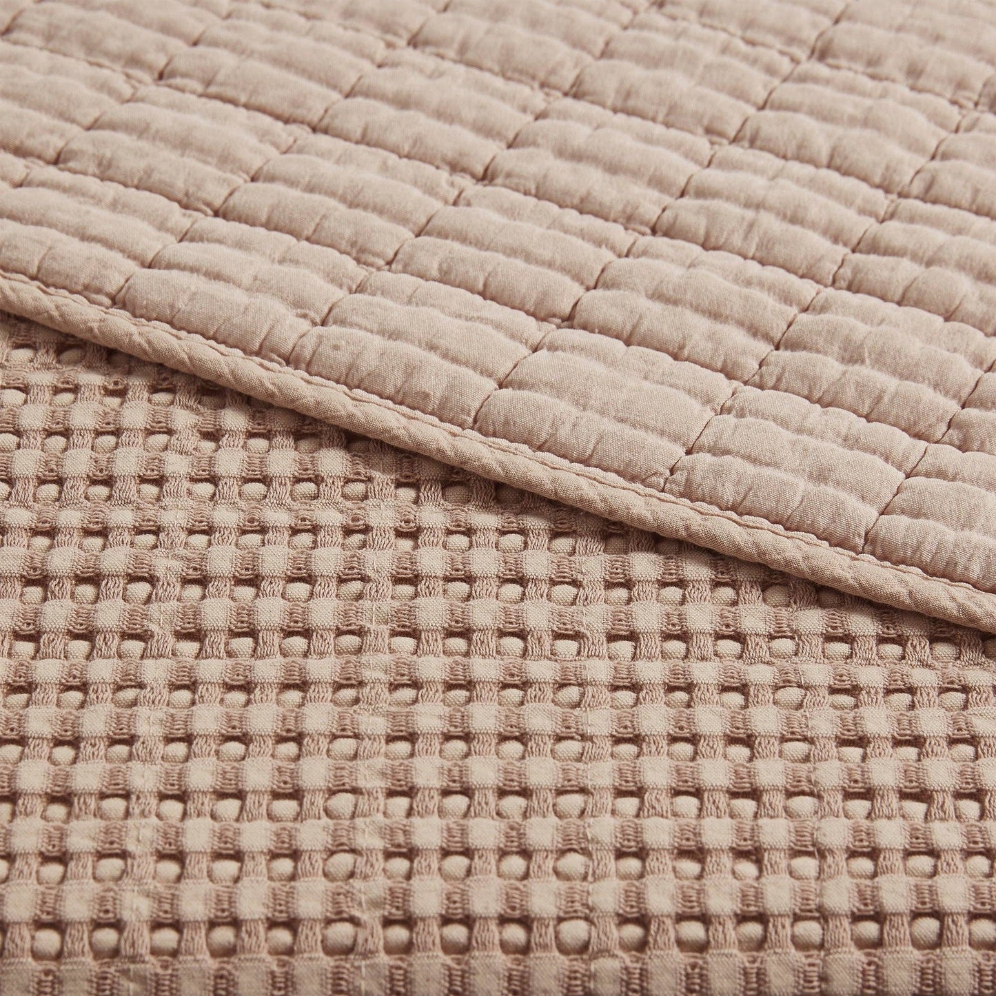 Mills Waffle Quilted Throw - Blankets