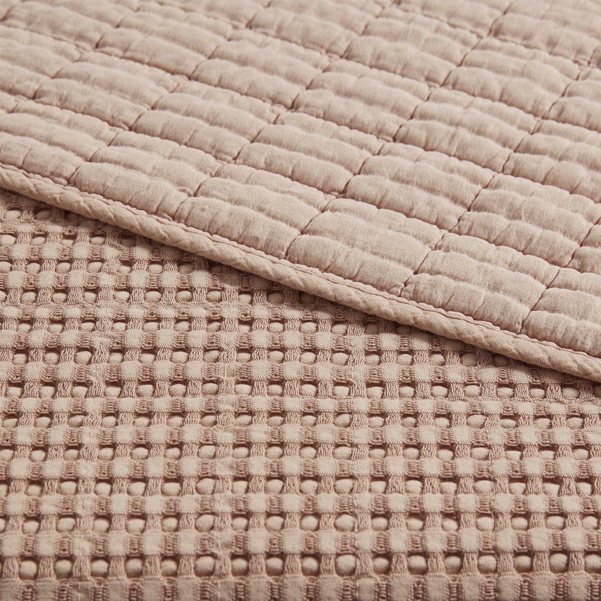 Mills Waffle Quilted Throw - Blankets