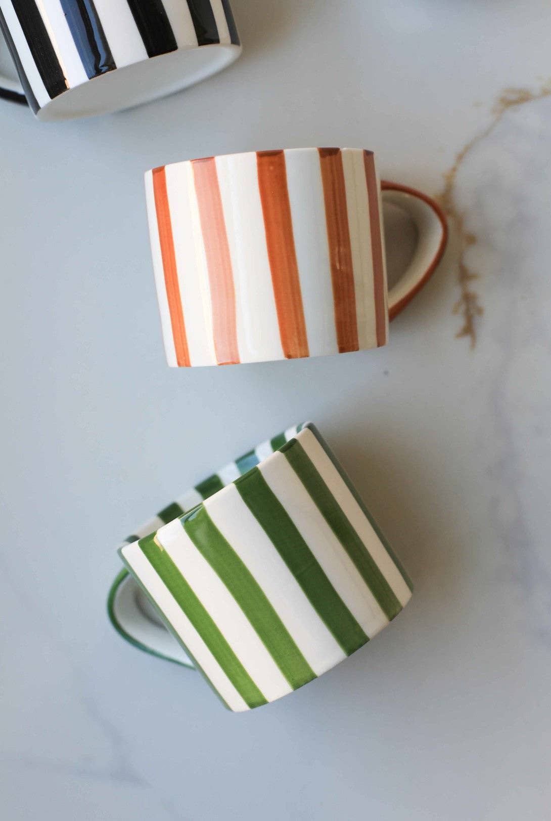 Simple Striped Mugs -