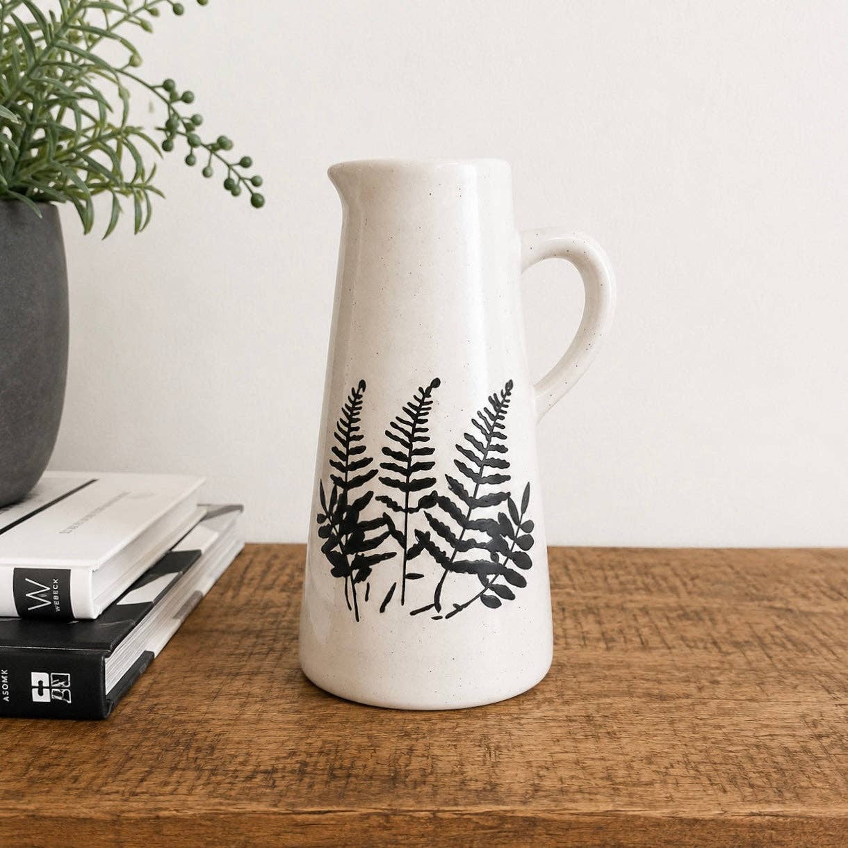 Fern Print Vase -