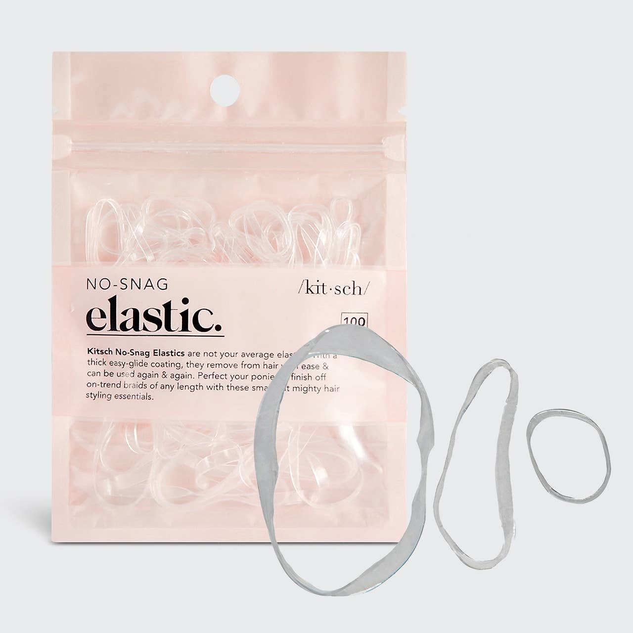 No-Snag Elastic 100 pc - Clear -