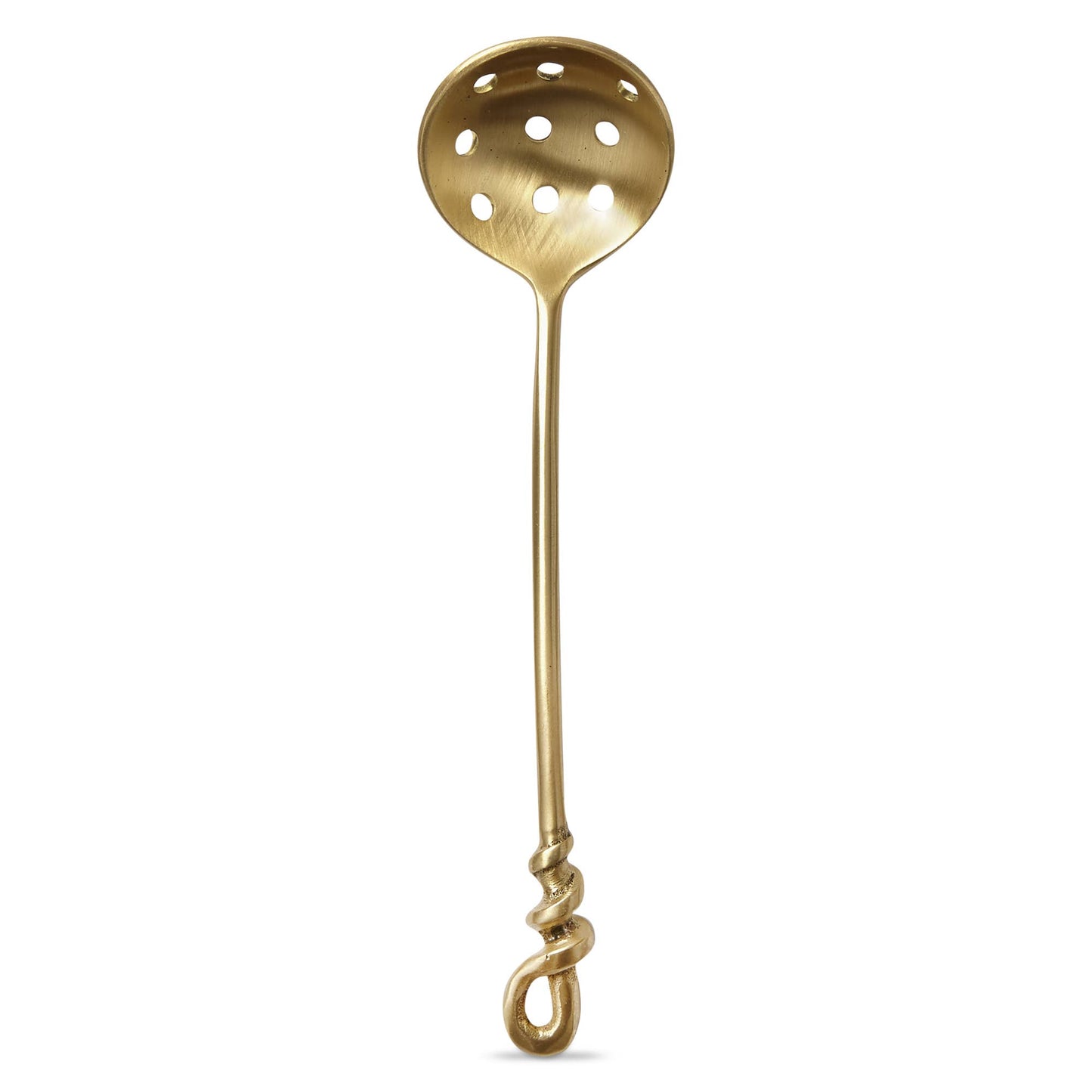 Forged Olive Spoon Antique Brass Everyday -