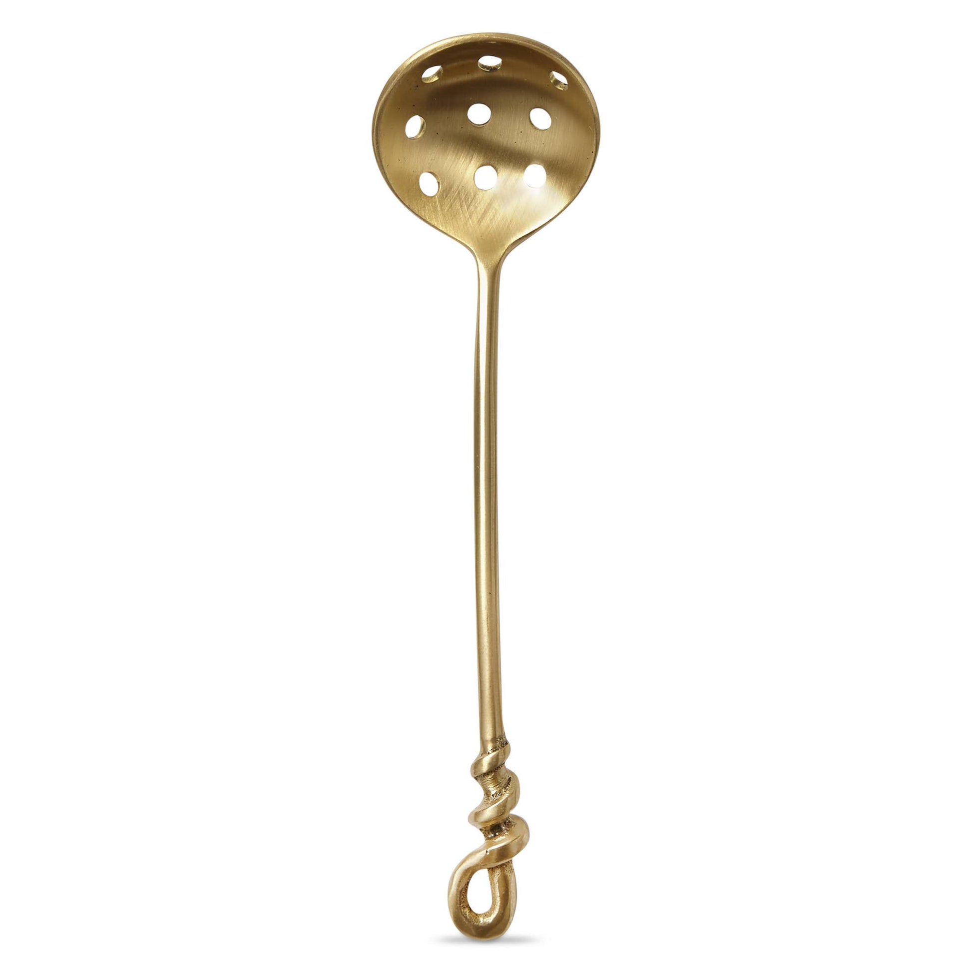Forged Olive Spoon Antique Brass Everyday -