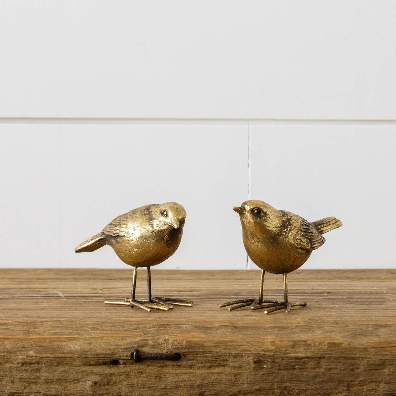 Brass Birds Figurines (Pk/02 Ast) -