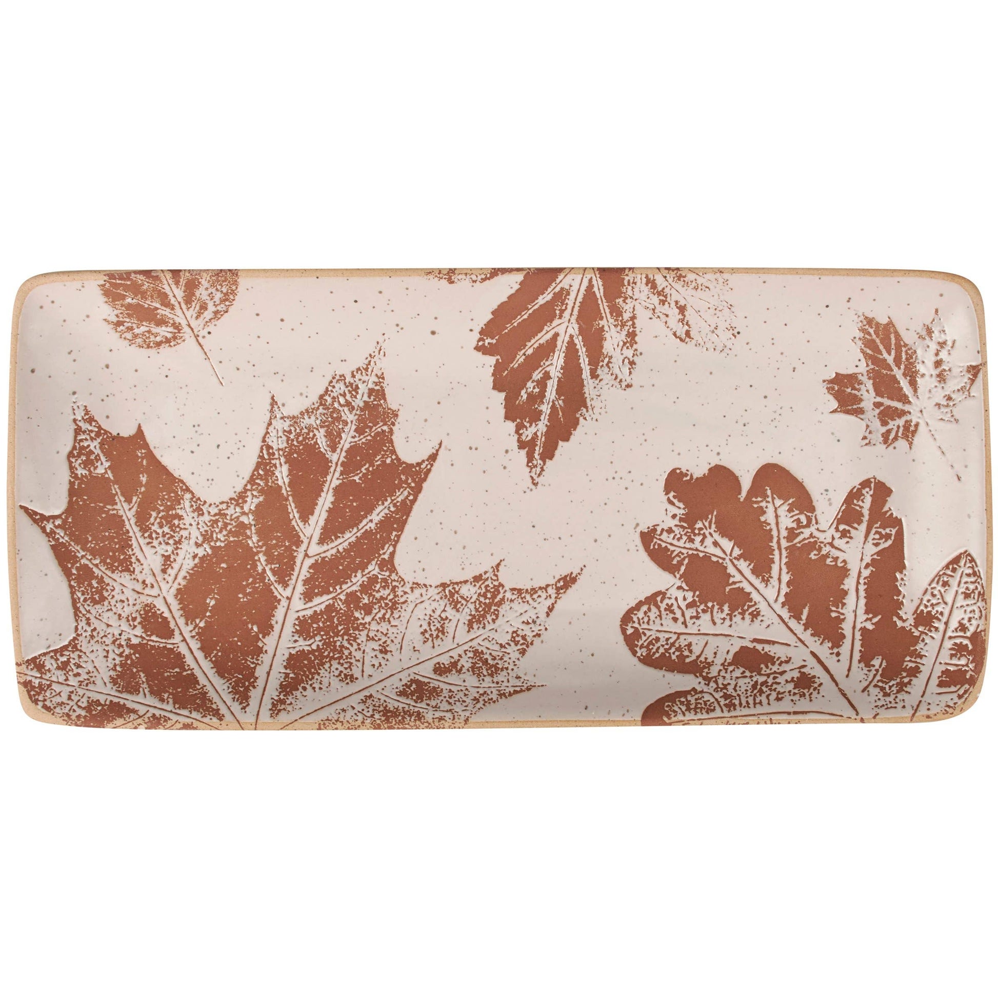 Rectangular Fall Leaves Platter -