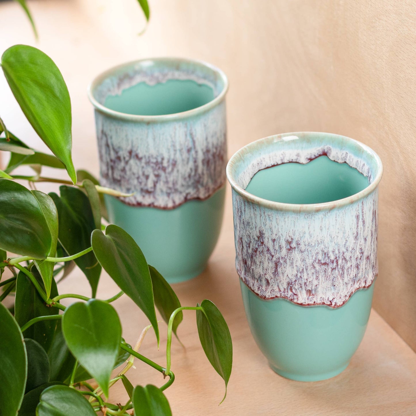 Nebula Ceramic Travel Mug – 12oz with Lid & Sleeve -