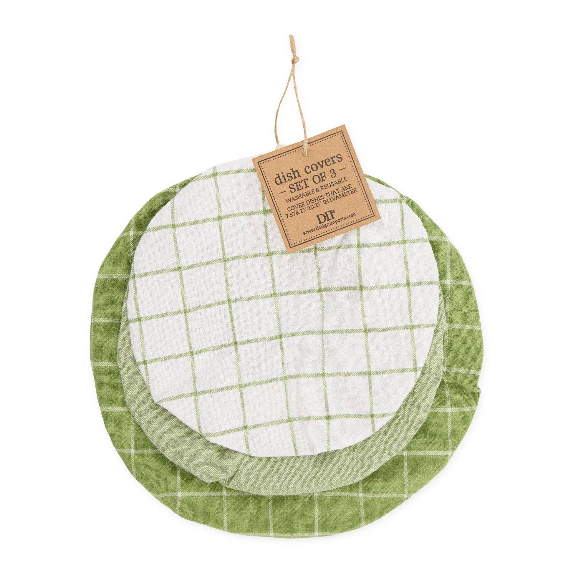 Clover Dish Covers Set of 3 - Kitchen Linens Sets