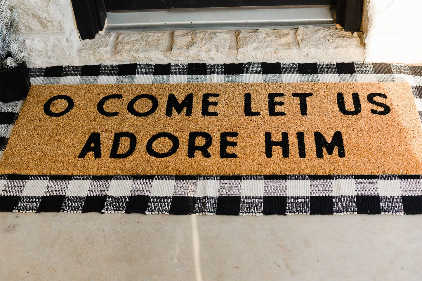 Doormat runner - Buffalo plaid -