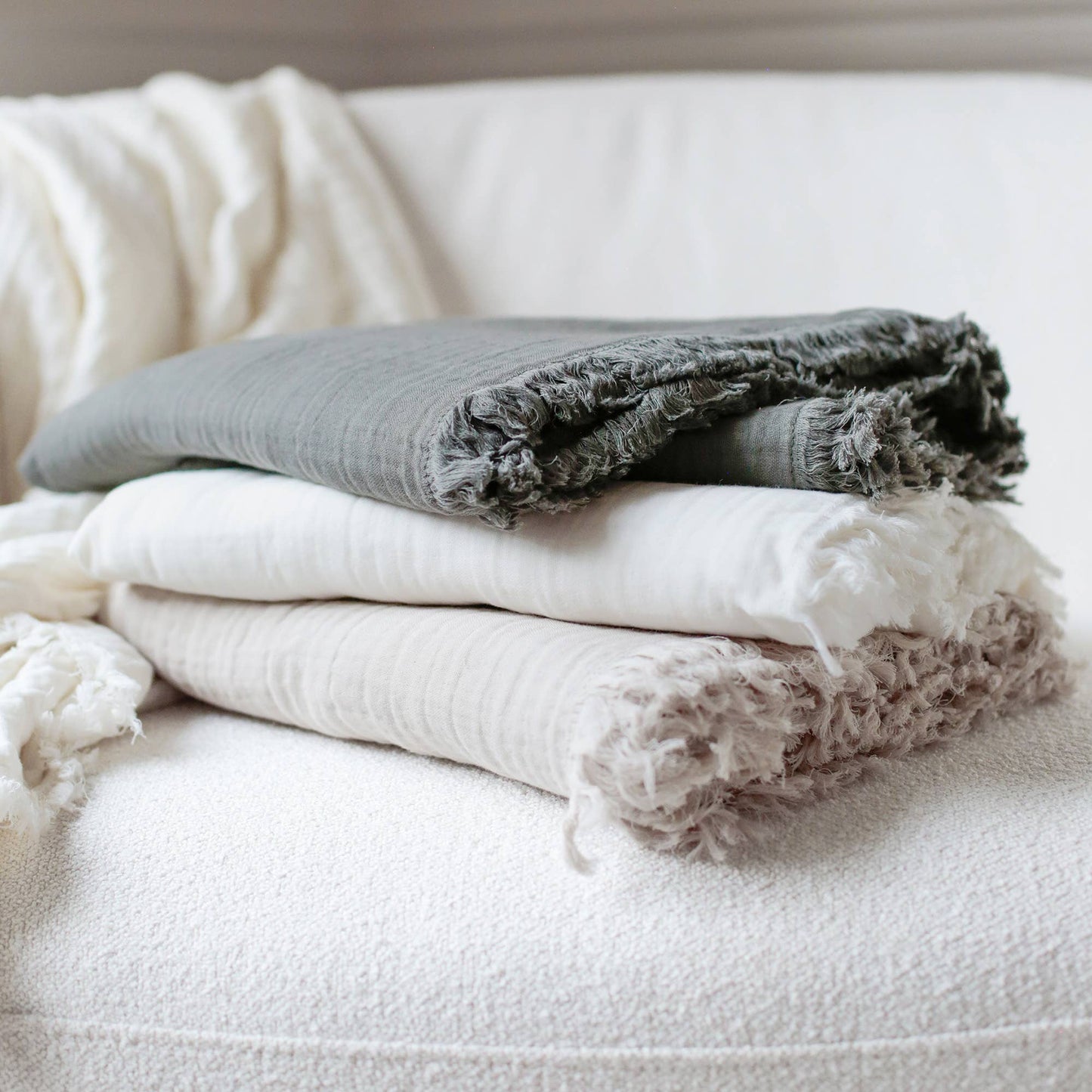 Gauze Throw Blanket -