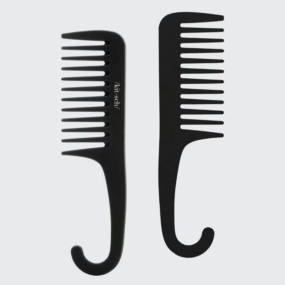 Wide Tooth Comb in Recycled Plastic -