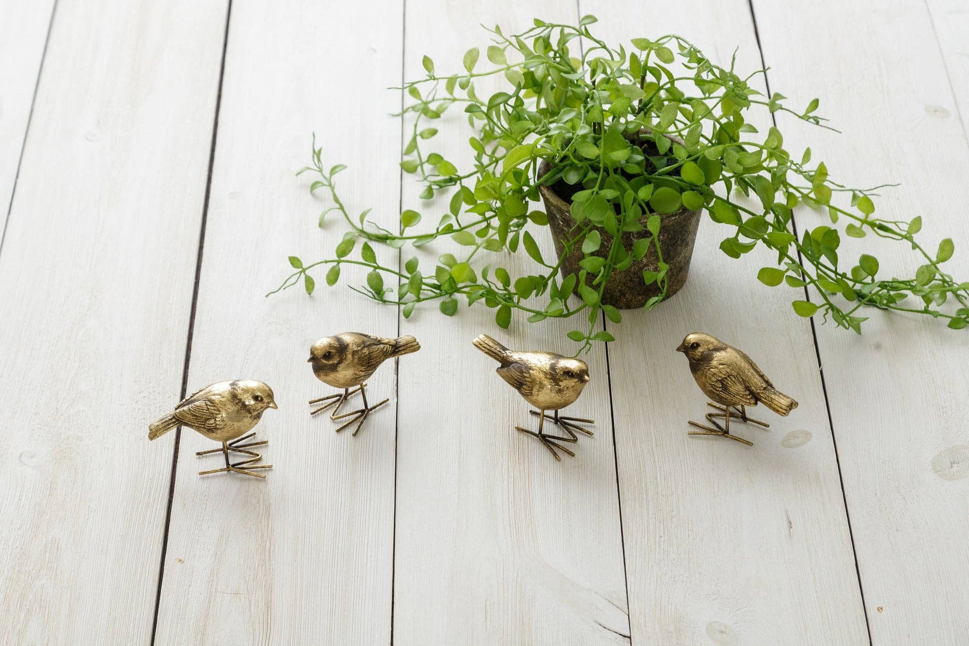 Brass Birds Figurines (Pk/02 Ast) -