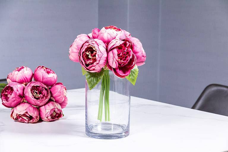 Full Peony Bouquet - 10"H -
