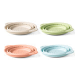 Krumbs Kitchen Collapsible Silicone Strainer Dishwasher Safe Space Saver - Strainers